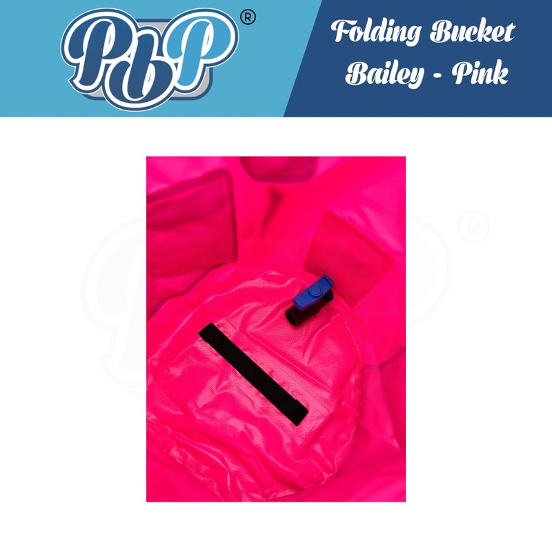 PBP Bailey 30L Folding Bucket with Quick Hose Connector (Pink)