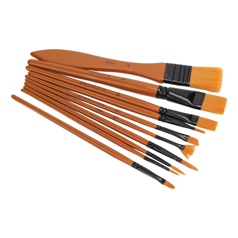 Oil Paint Brush Set Hand Tempered Ergonomic Handle Paint Brush