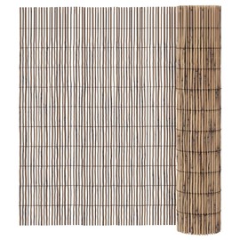 vidaXL Reed Garden Fence 118.1""x39.4"" - Natural Reed Screening, Easy to Install Privacy Barrier, Brown Reed Fencing for Outdoor, Backyard, Patio, 365750