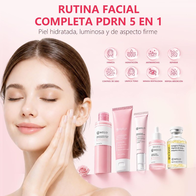 Skincare Coreano Kit PDRN 5 En 1 Salmon DNA PDRN