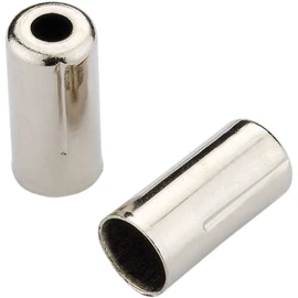 Jagwire 200 Piece Open Set Brake End Cap Set - Chrome - 5mm