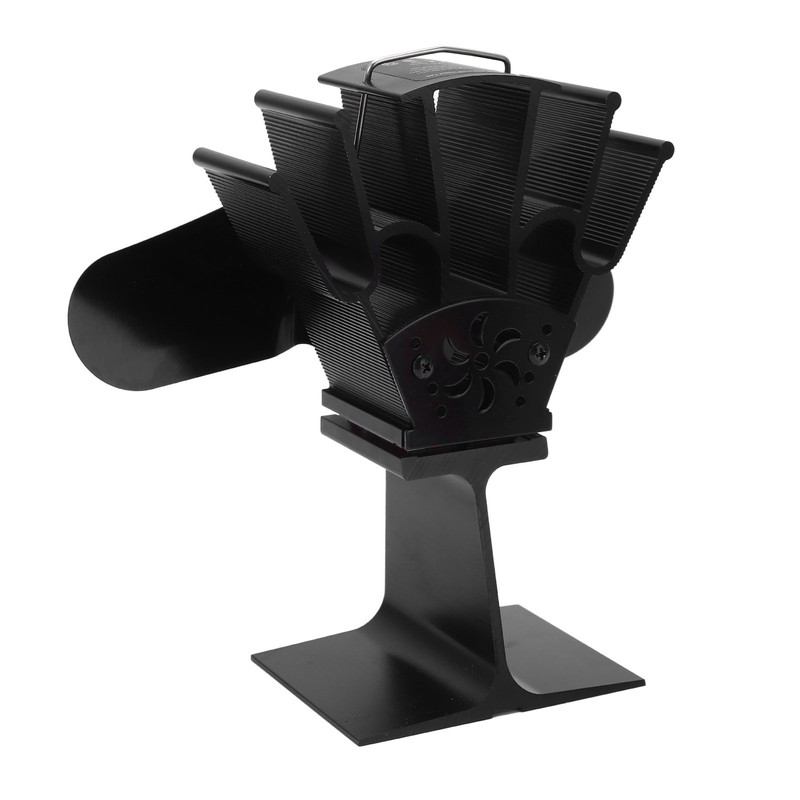 2 Blade Heat Powered Wood Fireplace Fan 1200RPM 25dB Low