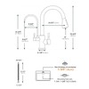 APPASO Kitchen Faucet with Water Filter, CUPC Certified Water Hose,