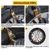 Snow Chains Tire Chains for Car Trucks 8 Pieces Universal