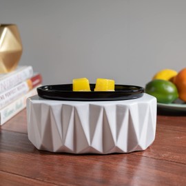 Scentsationals Wide Wax Warmers, Scented Wax Cube Melter, Electric Fragrance and Oil Burner, Wickless Candle Air Freshener, Indoor Home D cor, Narrow House Decoration Aura