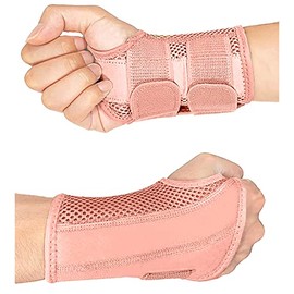 HYCOPROT Adjustable Wrist Supports Brace with 2 Metal Straps for Men and Women-Breathable Carpal Tunnel Wrist Splint for Relieve Tendonitis, Arthritis, Sprainsâ¦