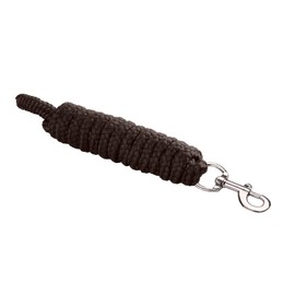 Start Economic Horse Lead Rope 2 m - Start Economic Tie Rope Made of Soft Nylon, Brown, with Sturdy Snap Hook - Lead & Tie Rope for Horses, Ponies, Donkeys, Goats (Brown, Snap)