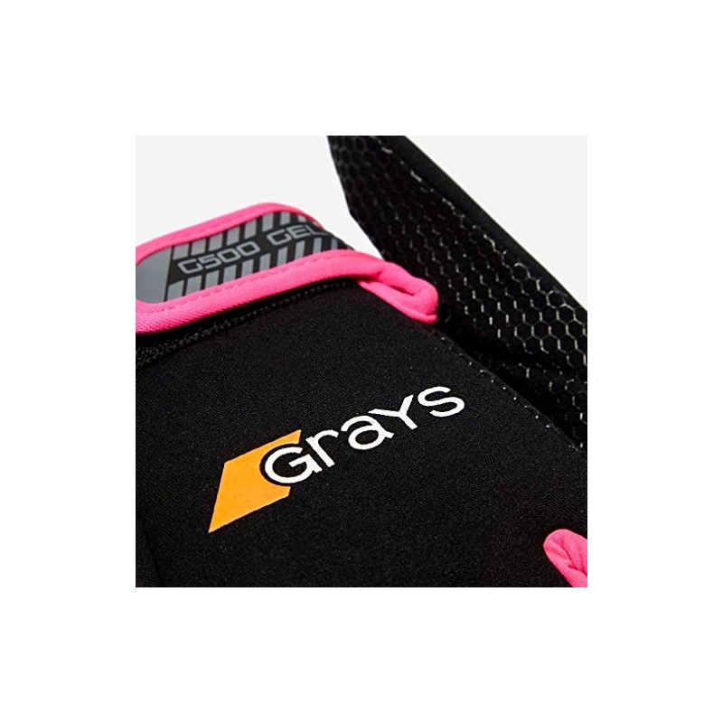 Grays G500 Gel Gloves - Black/Fluo Pink, Small