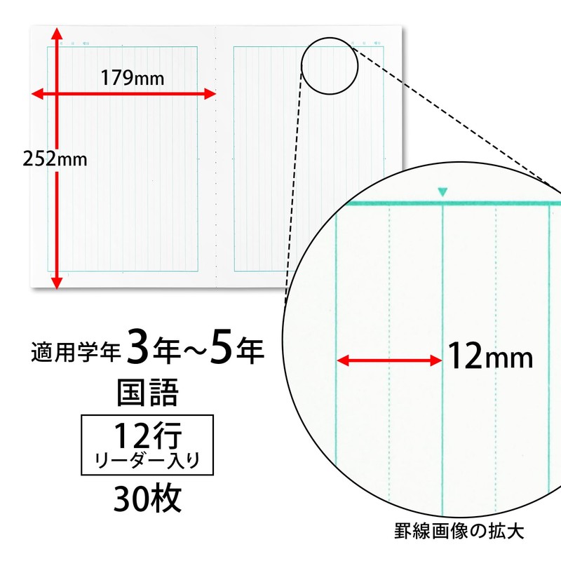 キョクトウ かんがえる学習帳 国語12行 L10R