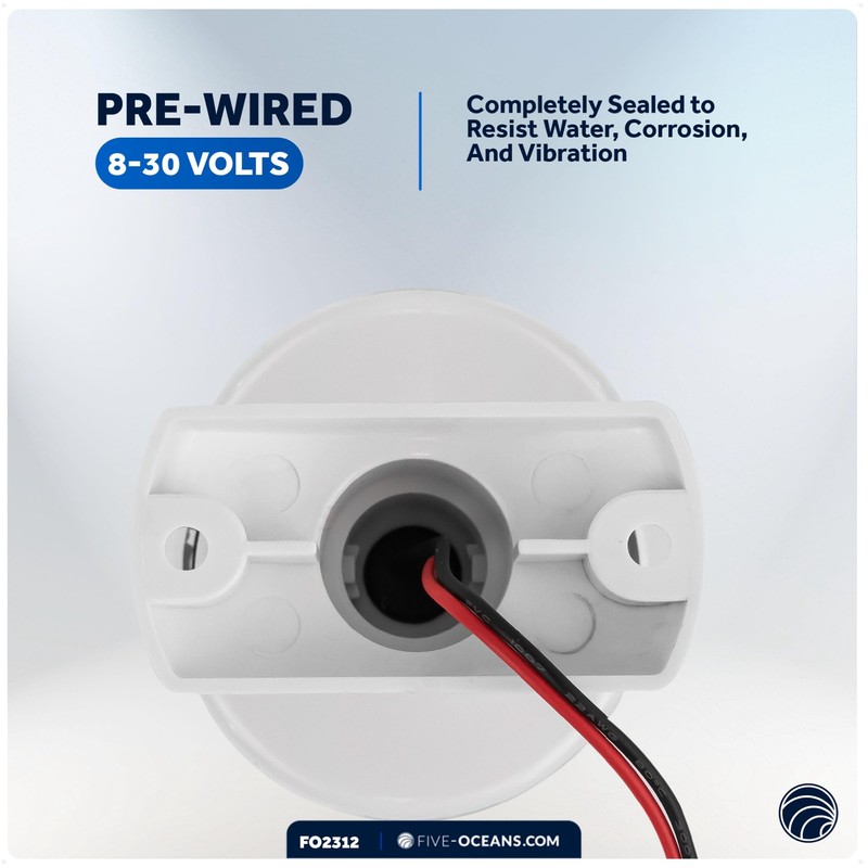 Five Oceans Anchor Light - 12V DC Stern Navigation Light,