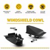 1 Set Front Windshield Side Spoiler Cover Cap Left &