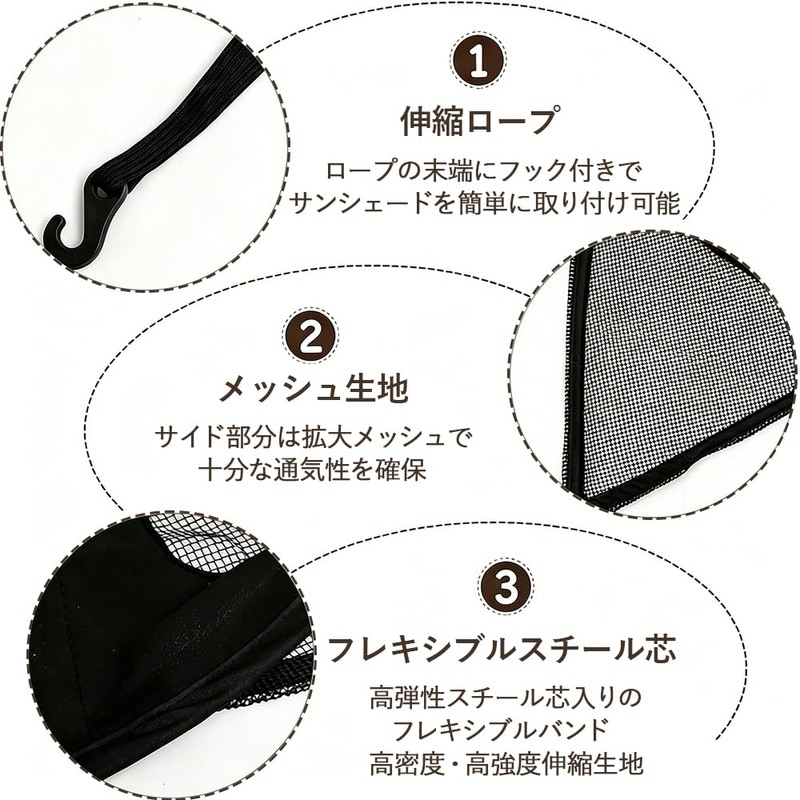 Vitalux Aftermarket Sun Shade for Baby Strollers, Large, Breathable, AB