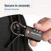 TSA Approved Travel Combination Cable Luggage Locks for Suitcases &