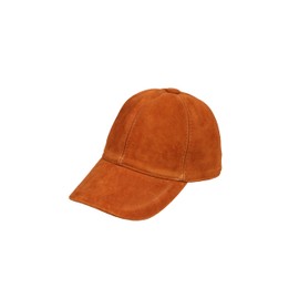 HATSQUARE Suede Leather Baseball Cap Adjustable Dad Plain Hat Stylish Classic for Women Men Unisex (Cinnamon Brown)