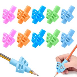 YTSMFL Writing Aid for Children's Pen, Pack of 10 Ergonomic Writing Aid Pen Holder Pen Hold Learning Children for Left or Right