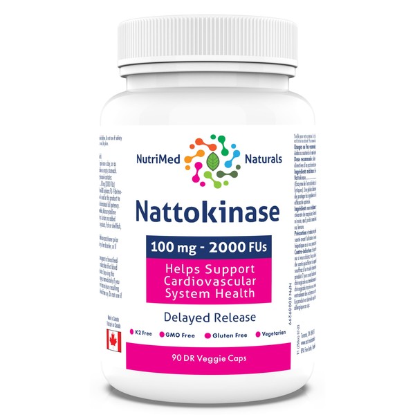 Nutrimed Naturals Nattokinase Supplement Capsules 90 Caps - Nattokinase 2000