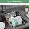 SwetLao Large Sink Dish Drying Rack, Expandable 304 Stainless Steel
