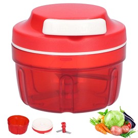 Crumye Onion Cutter, Chopper without Electricity, Onion Cutter Manual with Pulley, Vegetable Cutter, Household Drawstring Design, Manual Vegetable Chopper, Shredder, Meat Mixer, Kitchen Supplies