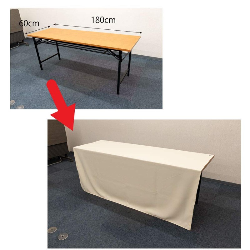 Fireproof Tablecloth, Plain, Events, Exhibitions, Briefings, 55.1 x 78.7 inches