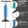 Tellegloww 50 Packs Tire Tread Depth Gauge Color Coded Tyre