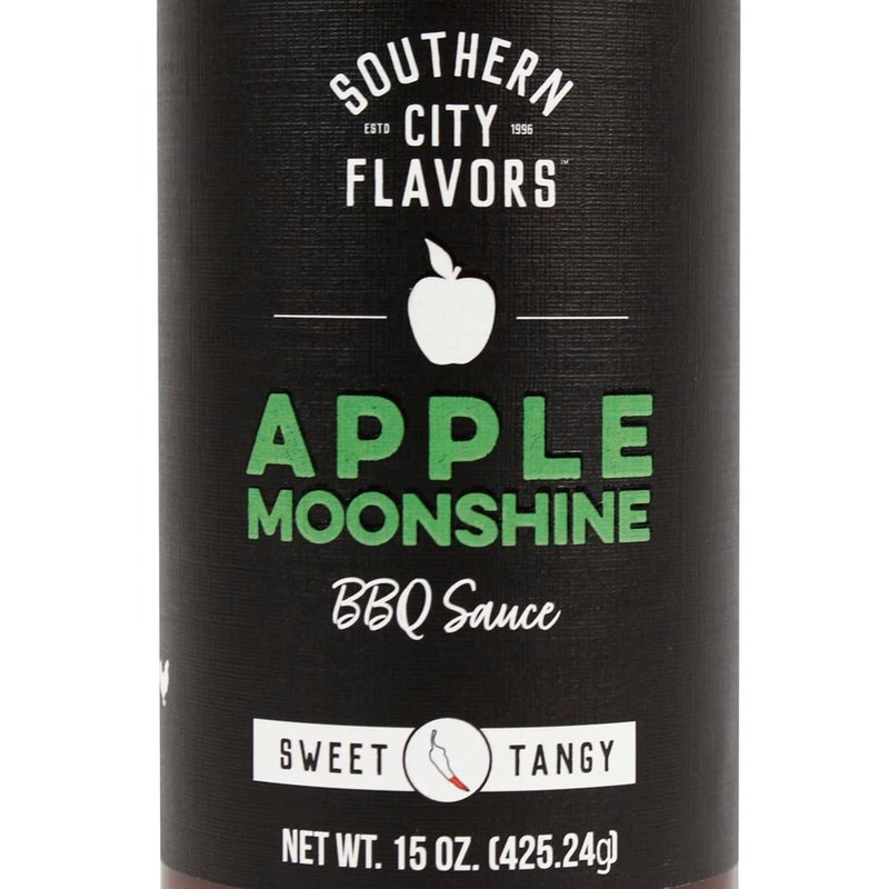 SOUTHERN CITY FLAVORS Apple Moonshine Grilling Sauce, 15 OZ