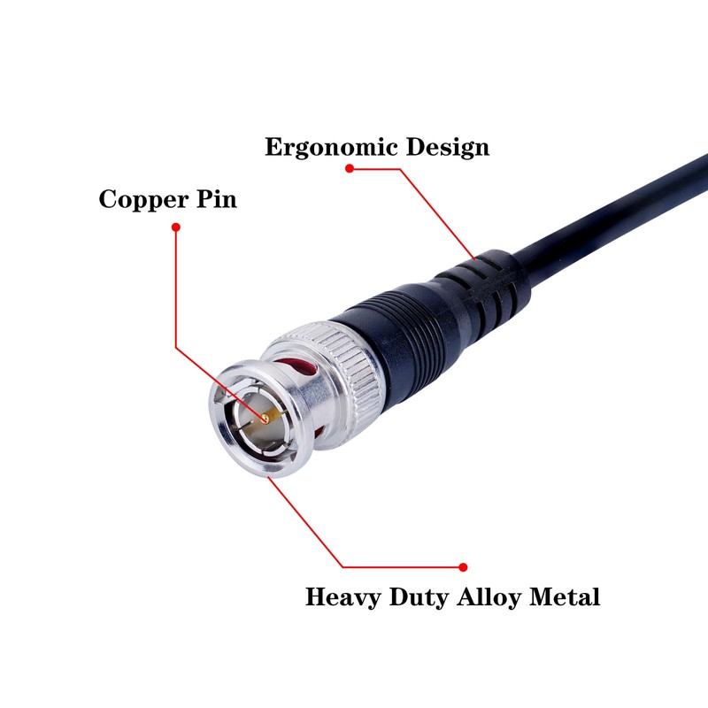 Pack of 2 BNC Q9 to Double Alligator Clip Test