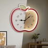 jXIN 12 Inch Apple Shaped Novelty Fun Shaped Wall Clock,
