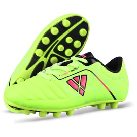 Vizari Catalina - Zapatos de fútbol para niños | Zapatos de fútbol duraderos para niños y niñas | Zapatos de fútbol Ligeros, Anchos y cómodos con tacón Acolchado y Suela de Goma para Jugar al Aire