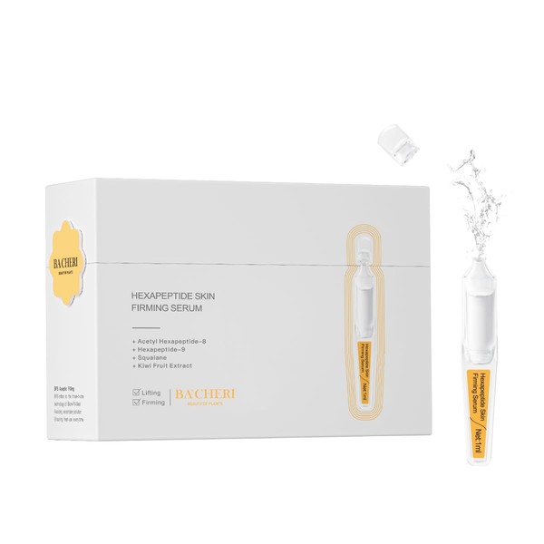 BACHERI Anti-Aging Serum with Acetyl Hexapeptide-8, Hexapeptide-9，Hyaluronic Acid - Moisturizing,