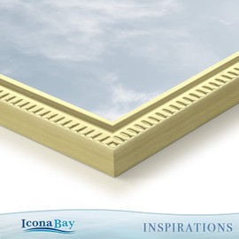 Icona Bay 6x4 Gold Picture Frame Beautifully Detailed Moulding, Contemporary Picture Frame, Wall Mount or Table Top, Inspirations Collection