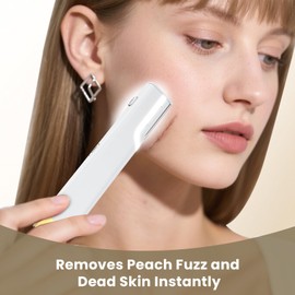 Lovsheme Sonic Dermaplane Razor for Women Face, Three-Speed Rechargeable Dermaplane Razor with 5 Refill Blades, Facial Hair & Peach Fuzz Remover for Women,Sonic Dermaplaning Tool