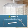 16inch Rainfall Shower Head, Ultra Thin 304 Stainless Steel High