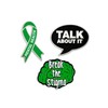 PinMart Mental Health Green Awareness Ribbon Break The Stigma Enamel