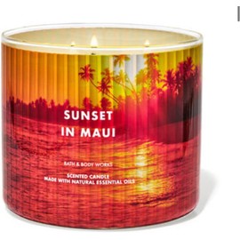 Generic White Barn SUNSET in MAUI 3-Wick Candle 14.5 Ounce