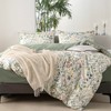 TISPLR Floral Comforter Set King 3 Pieces Soft Cotton Bedding