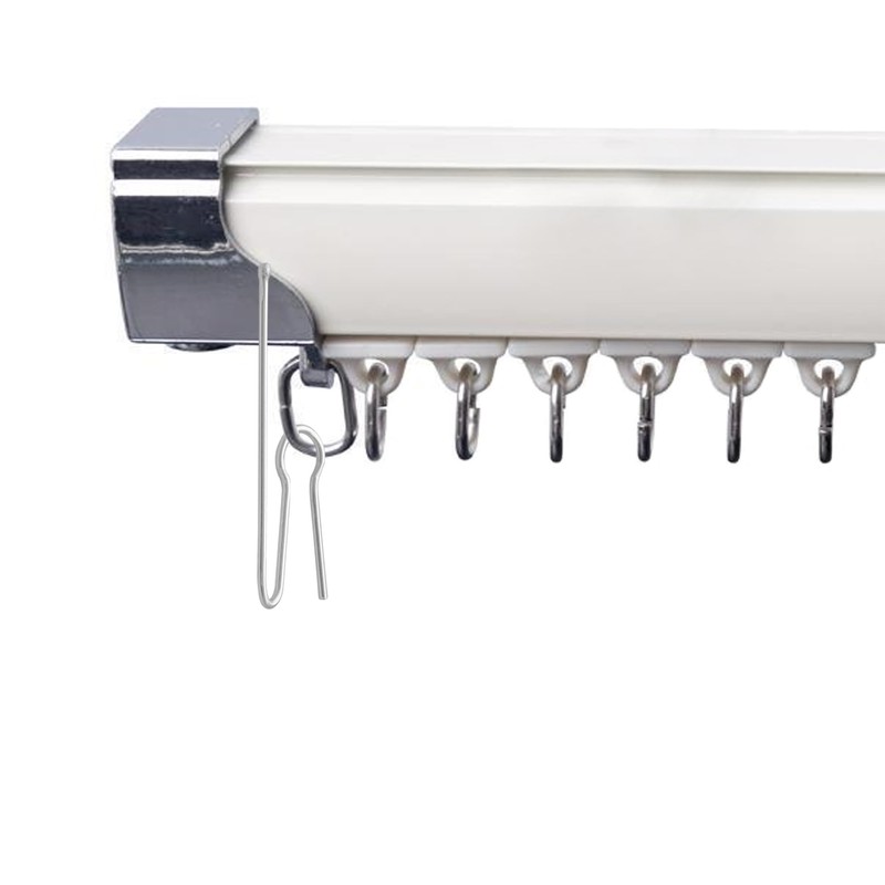 45 PCS Metal Curtain Hooks – Sturdy Single Hooks for