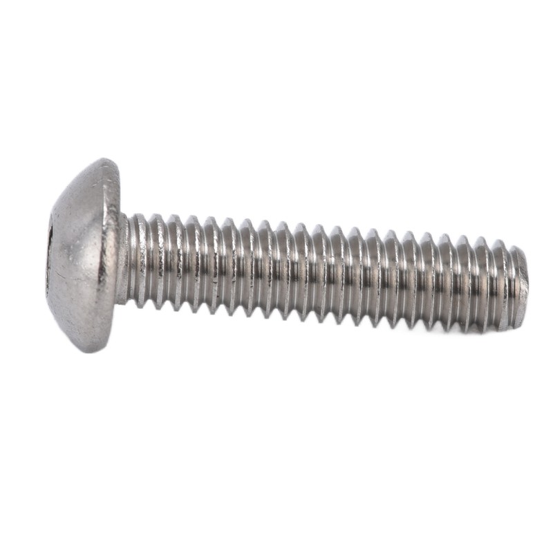 100Pcs Button Head Socket Caps Screws M4 Galvanized Steel for