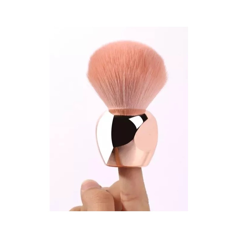 Zzdog Brocha Kabuki Suave Para Base Crema O Polvo Rosa