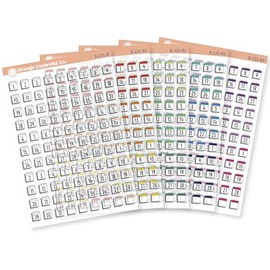 Calendar Date Dots & Date Covers | Basic Planner Stickers | Black or Rainbow Clear Matte | B-231 (Buy Them All)
