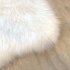 LAMBZY High Pile Super Soft Faux Sheepskin Rug (White, 2'x3')