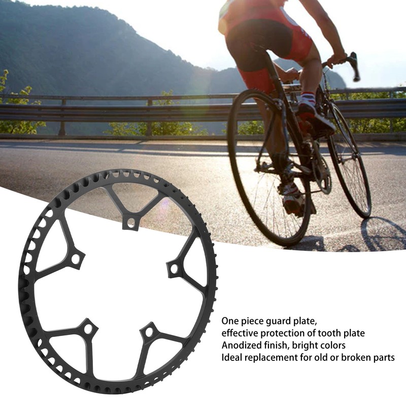58T Bike Chainring All Aluminum Alloy Low Density Sturdy Anodized