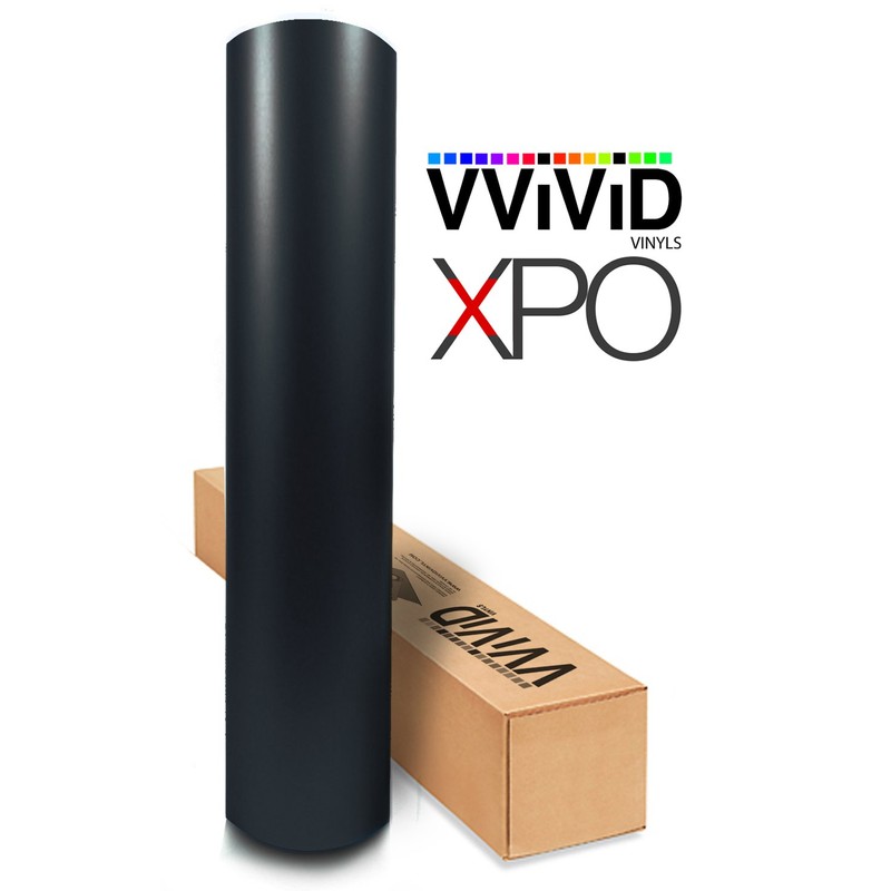 VViViD Satin Flat Matte Stealth Jet Black Vinyl Wrap Roll