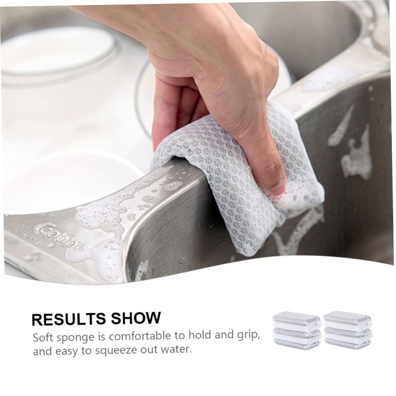 Outanaya 10Pcs Multi-Purpose Sponge Cleaning Brush Dish Cleaning Sponge Set
