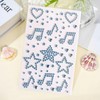 Blue Face Gems Stickers Face Jewels with Star Heart Music