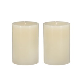 Create a Soft Glow with Our 4x6 2PK Unscented Soy Wax Candle, Ivory