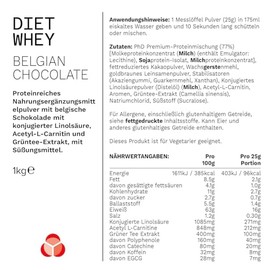 PhD PhD Diet Whey 1kg Belgian Chocolate