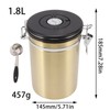 Sealed Sealed Coffee Canister 304 Stainless Steel Coffee Storage Tank