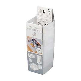 Shoe Organizing Cup, Clear, S Size (2.4 x 2.4 x H 3.1 inches (6.2 x 6.2 x 8 cm), Pack of 4