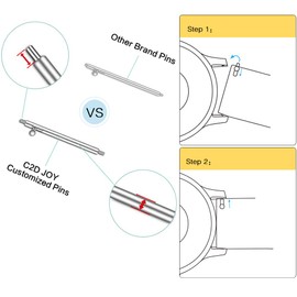 C2D Joy Compatible with Garmin Vivoactive 3 (Music) and Vivomove (HR) Replacement Band with Custom Quick Release Spring Bar, Sport Mesh Strap Nylon Weave Watchband for Sports - 13#, M (6.1-8.5 in.)