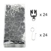 KXLIFE Rodillos negros para riel de cortina de techo flexible,